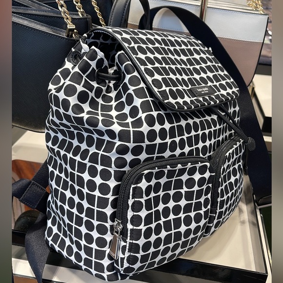 Kate Spade Noel Printed Fabric Backpack - Picture 4 of 11